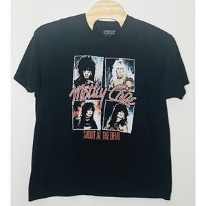 American Classics Motley Crue T-Shirt Men's 2XL Black Graphic Tee Rock Music